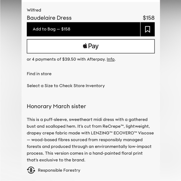 Aritzia Baudelaire dress - Picture 10 of 13